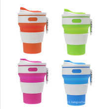 350ml Travel Foldable Camping Folding Silicone Coffee Cups